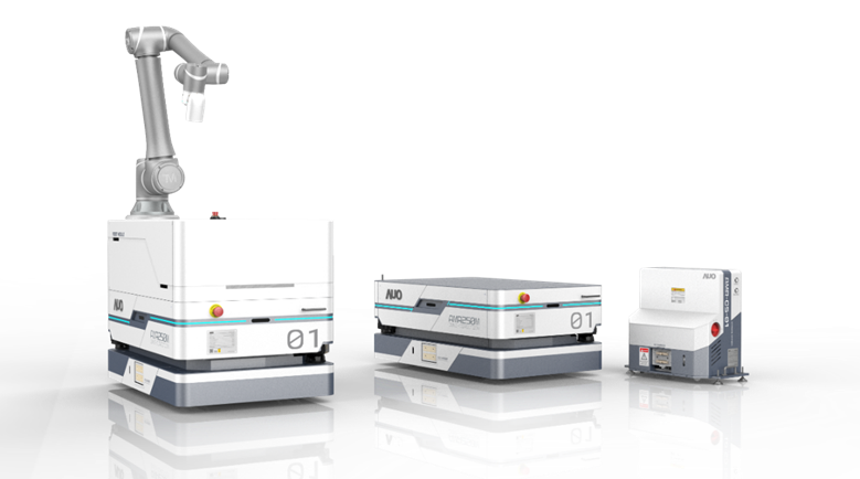 BBIN宝盈數位開發的自主式移動機器人（AMR250M），搭配全向輪並結合AI演算法、2D LiDAR、3D攝影機等技術，協助客戶實現產線全自動化